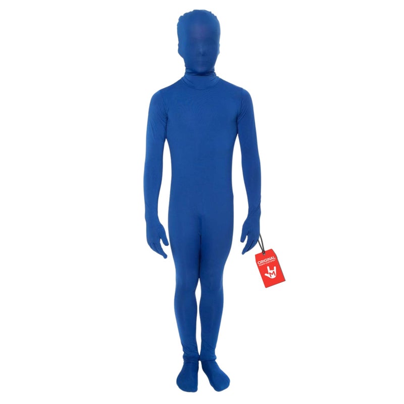 Morphsuits Blue Morph Suit Kids, Blue Body Suit Kids, Blue Bodysuit Kids, Blue Skin Suit Costume Kids, Zentai Bodysuit Kids S - Image 1